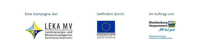 Eine Kampagne der: LEKA MV, gefördert durch die EU, im Auftrag vom Land Mecklenburg-Vorpommern